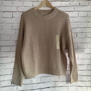 Universal Thread Women's Knit Sweater - Light Beige